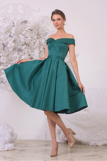Зеленое платье на свадьбу (55 фото)